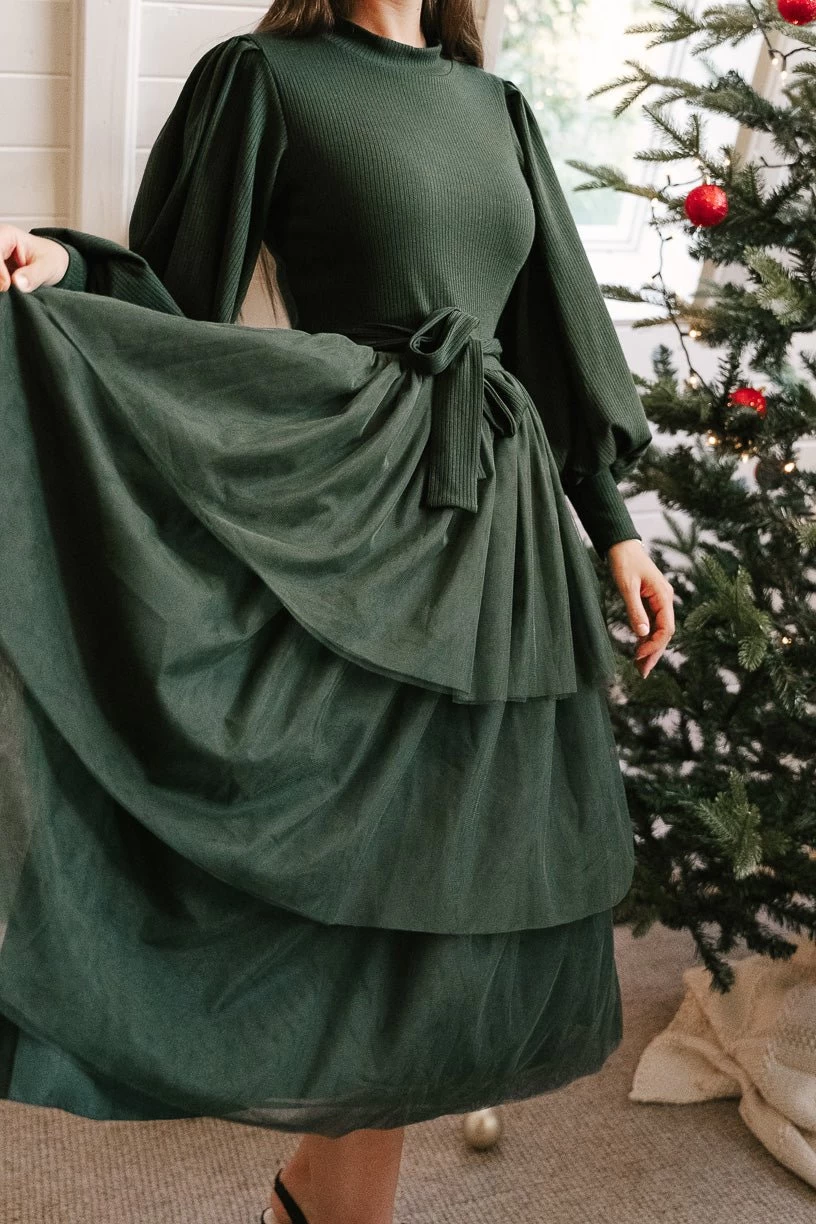 Cosette Dress In Green - FINAL SALE - Image 10