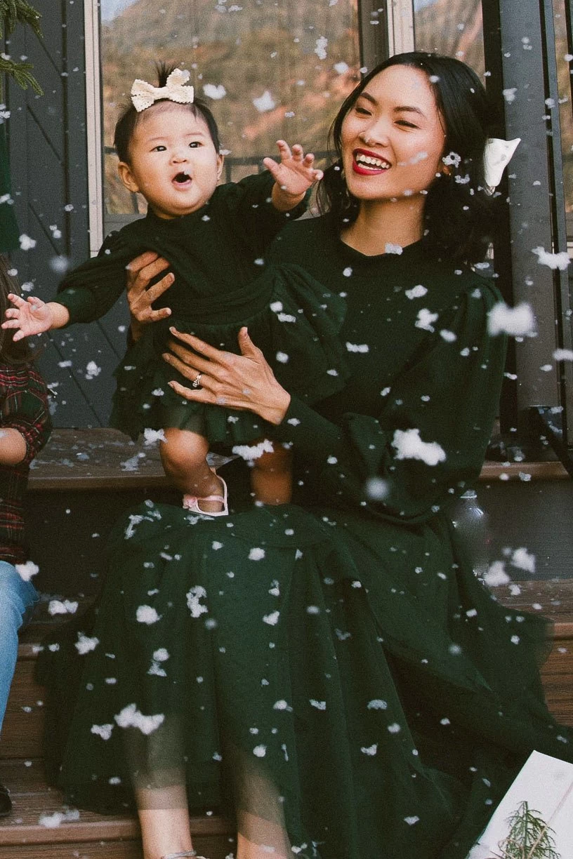 Baby Cosette Dress Set In Green - FINAL SALE - Image 3