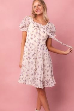 Dolly Dress In Violet Rose
