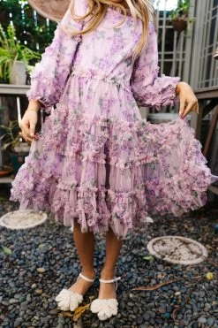 Mini Catherine Dress In Lavender