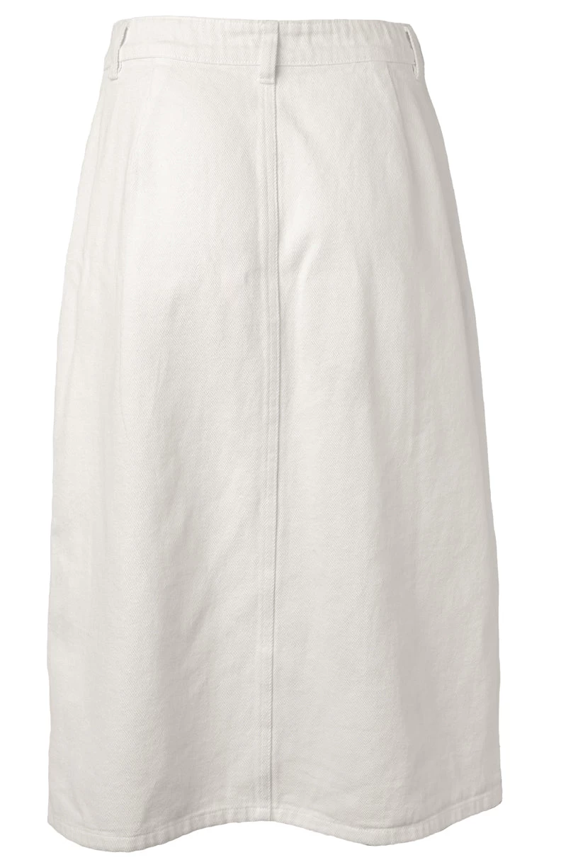 Emma Denim Skirt In White - Image 11