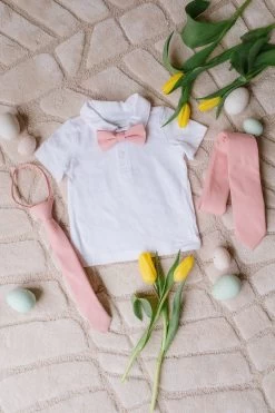 Boys Max Tie In Spring Pink