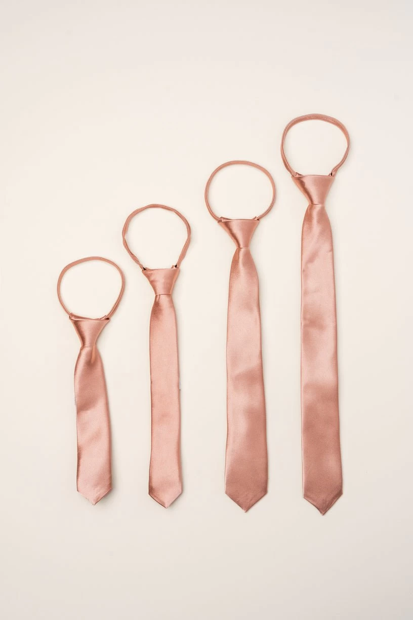 Boys Max Tie In Apricot Crush - Image 2