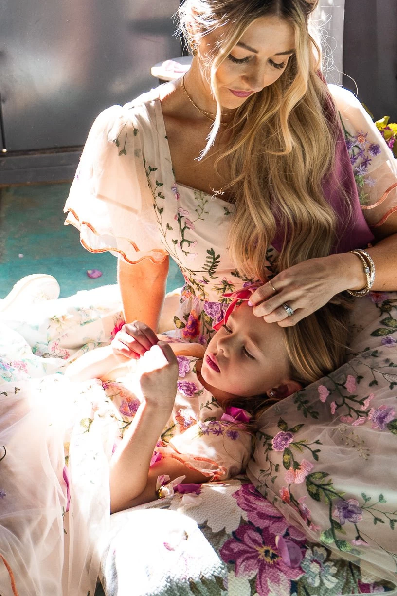 Mini Flora Dress In Pastels - Image 7