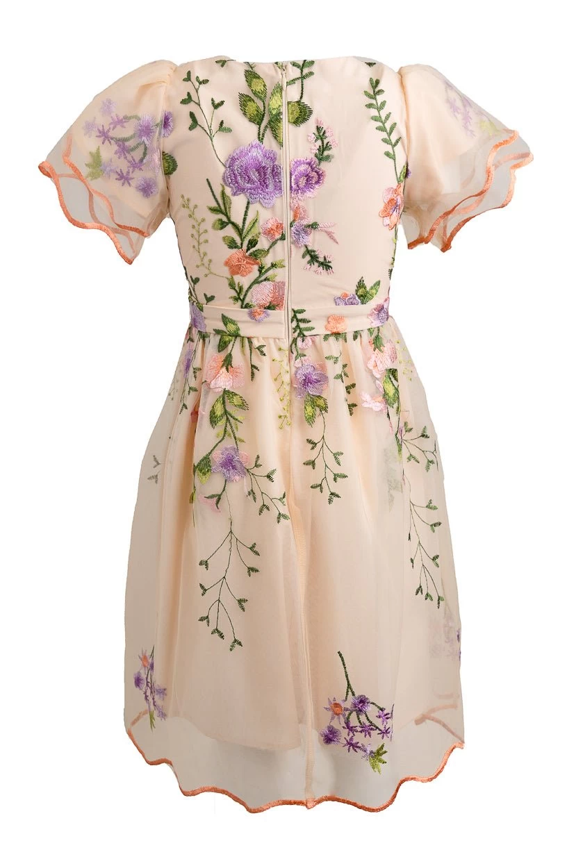 Mini Flora Dress In Pastels - Image 3