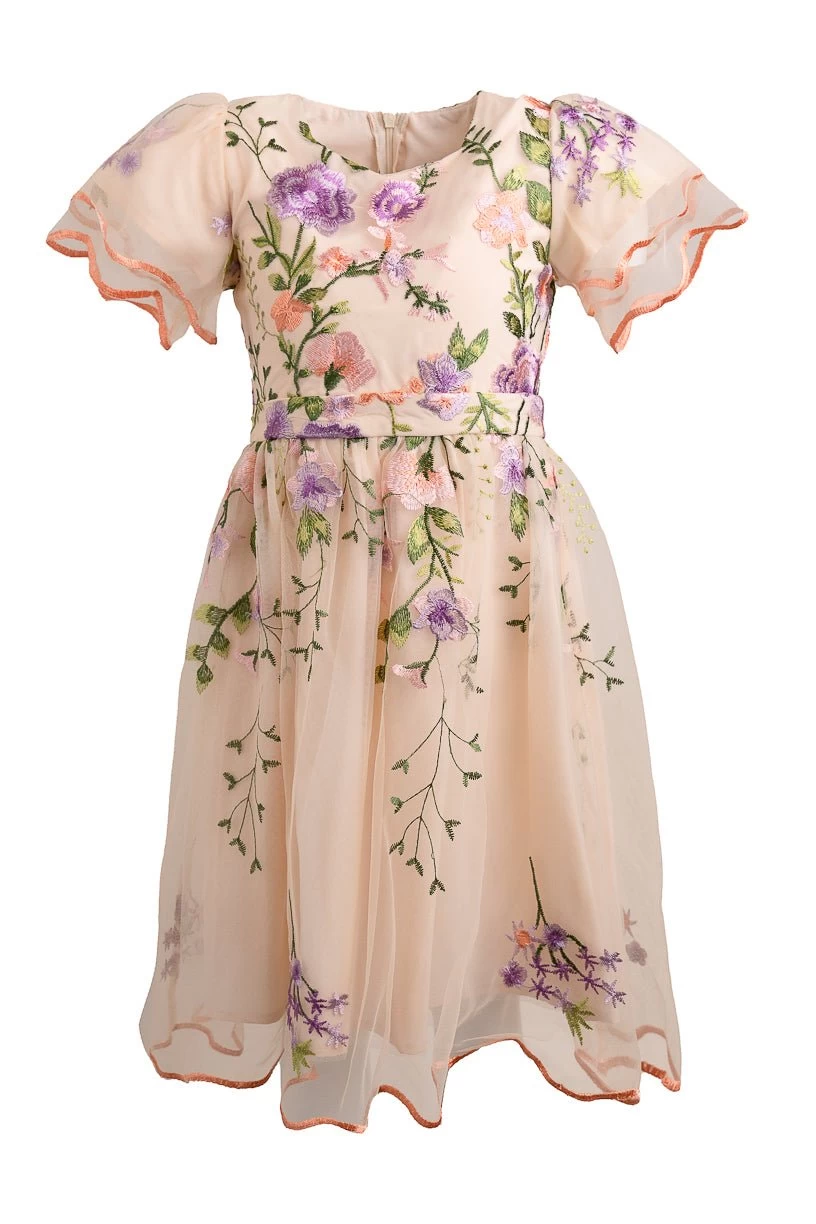 Mini Flora Dress In Pastels - Image 2