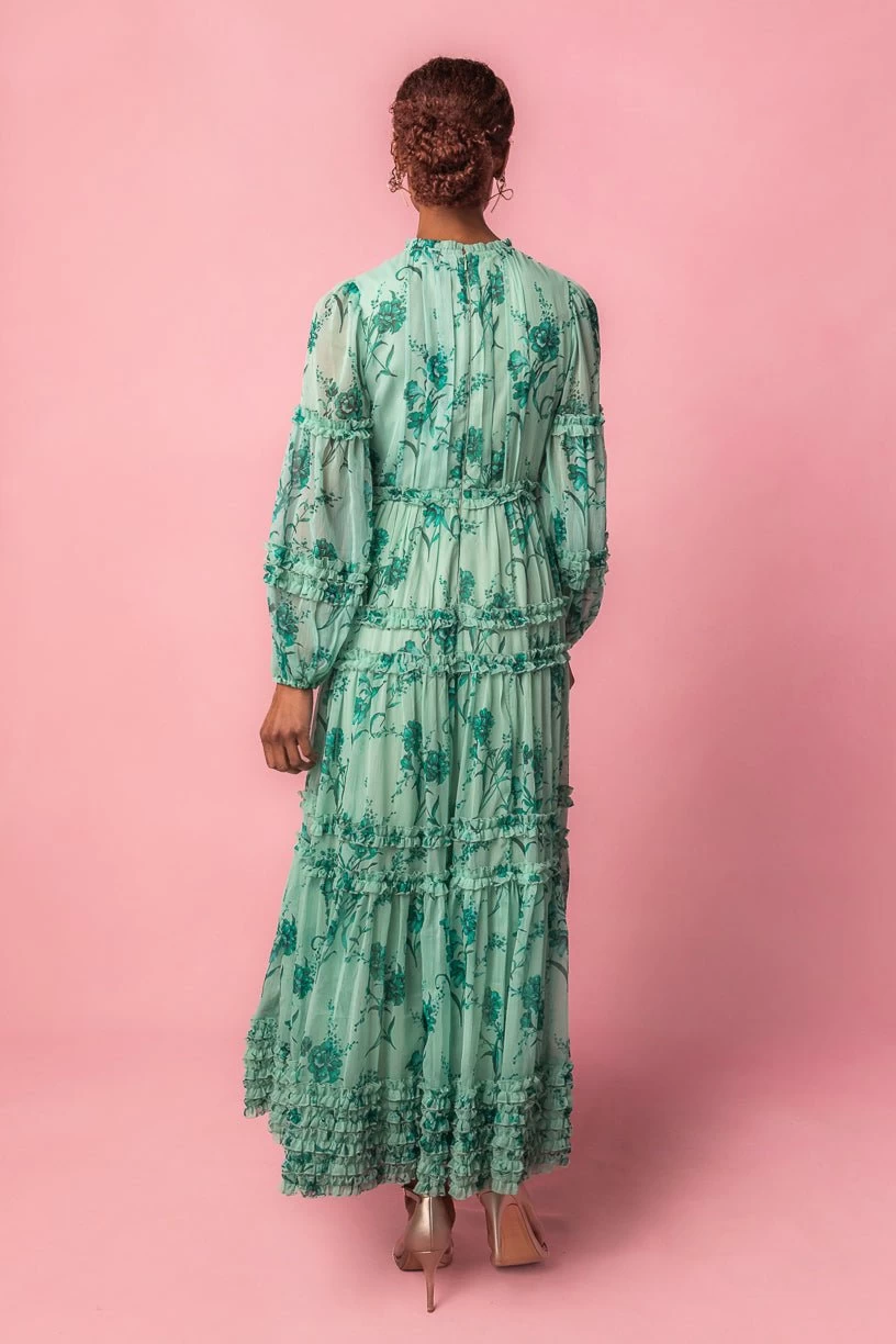 Geneva Dress In Bright Green - Image 4