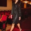 Jagger Dress In Black Sequin - FINAL SALE