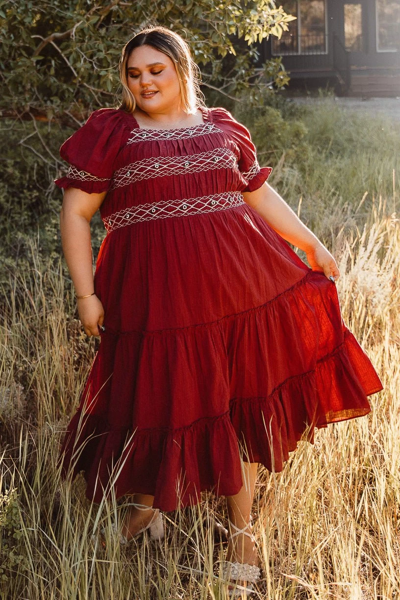 Liesl Midi Dress In Red - FINAL SALE - Image 2