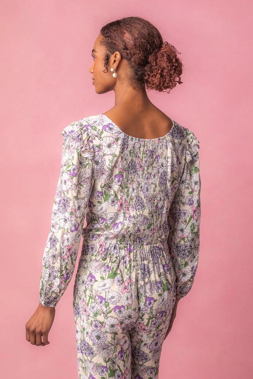 Lo Blouse In Floral Bloom - Image 3
