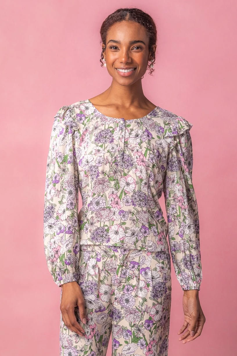 Lo Blouse In Floral Bloom - Image 6