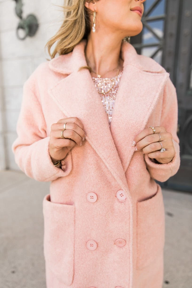 Polly Coat In Pink - FINAL SALE - Image 9