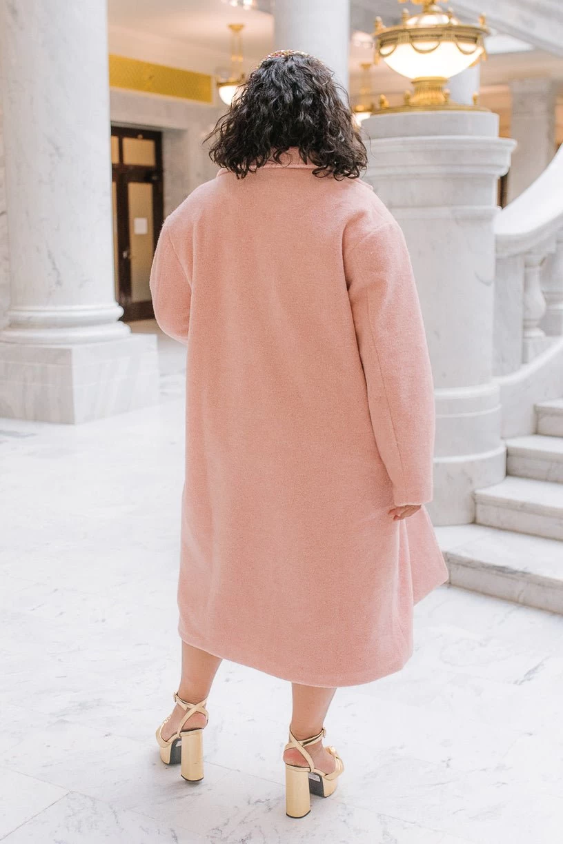 Polly Coat In Pink - FINAL SALE - Image 15
