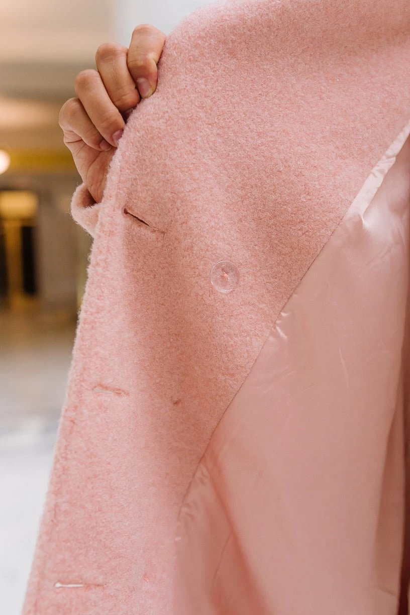 Polly Coat In Pink - FINAL SALE - Image 7