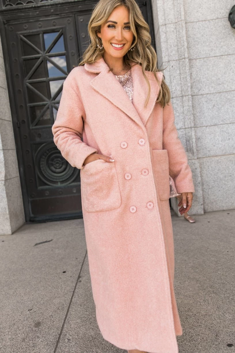Polly Coat In Pink - FINAL SALE - Image 6