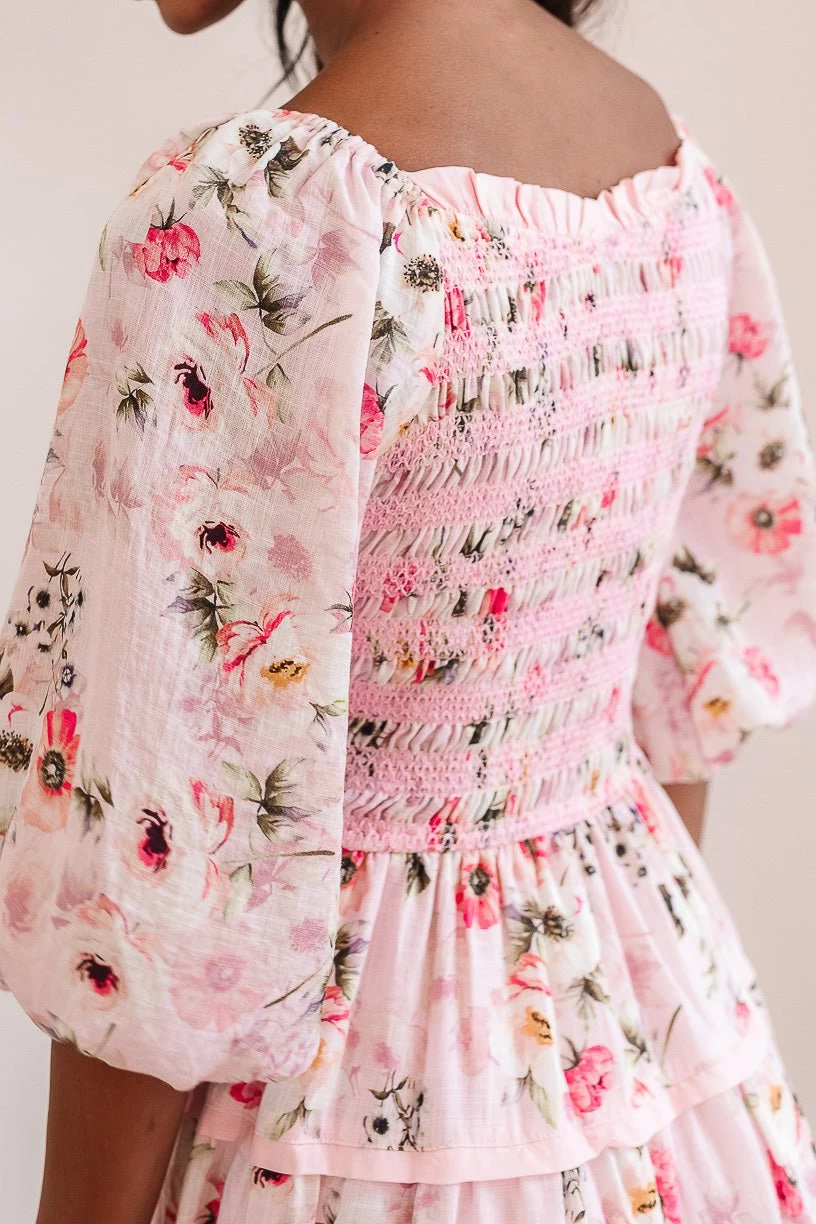 Roselyn Dress In Pink - Image 7