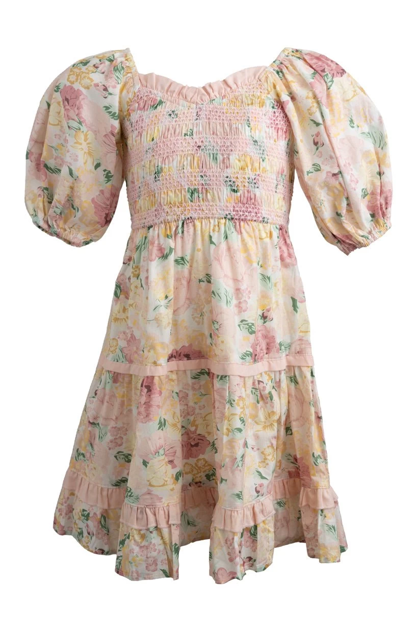 Mini Roselyn Dress In Pastel Floral - Image 3