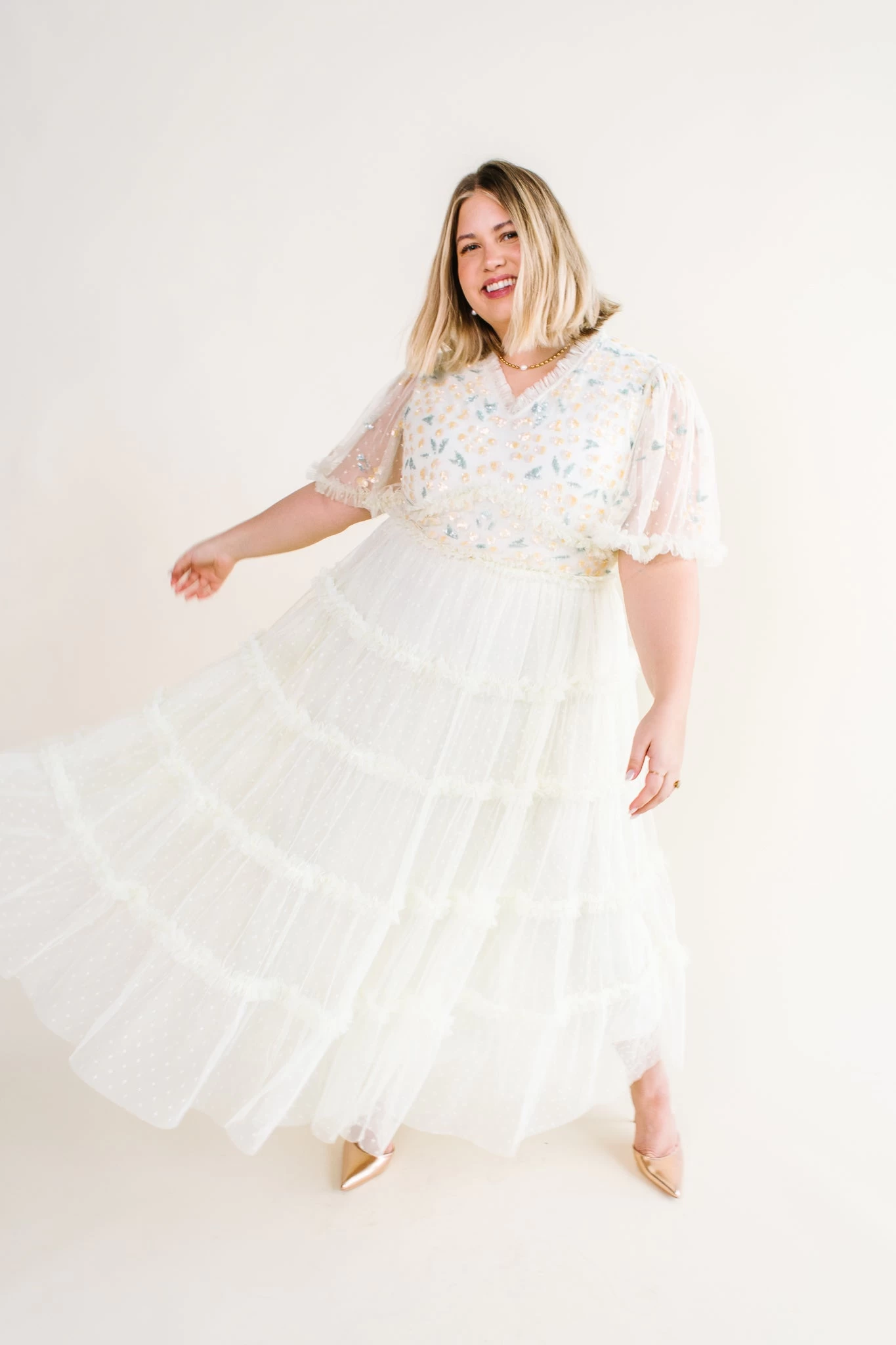 Annalise Dress In Light Yellow - FINAL SALE - Image 11