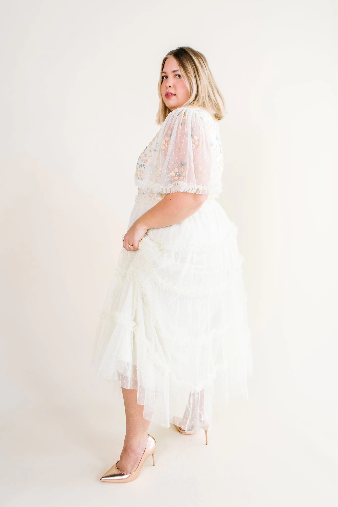 Annalise Dress In Light Yellow - FINAL SALE - Image 13