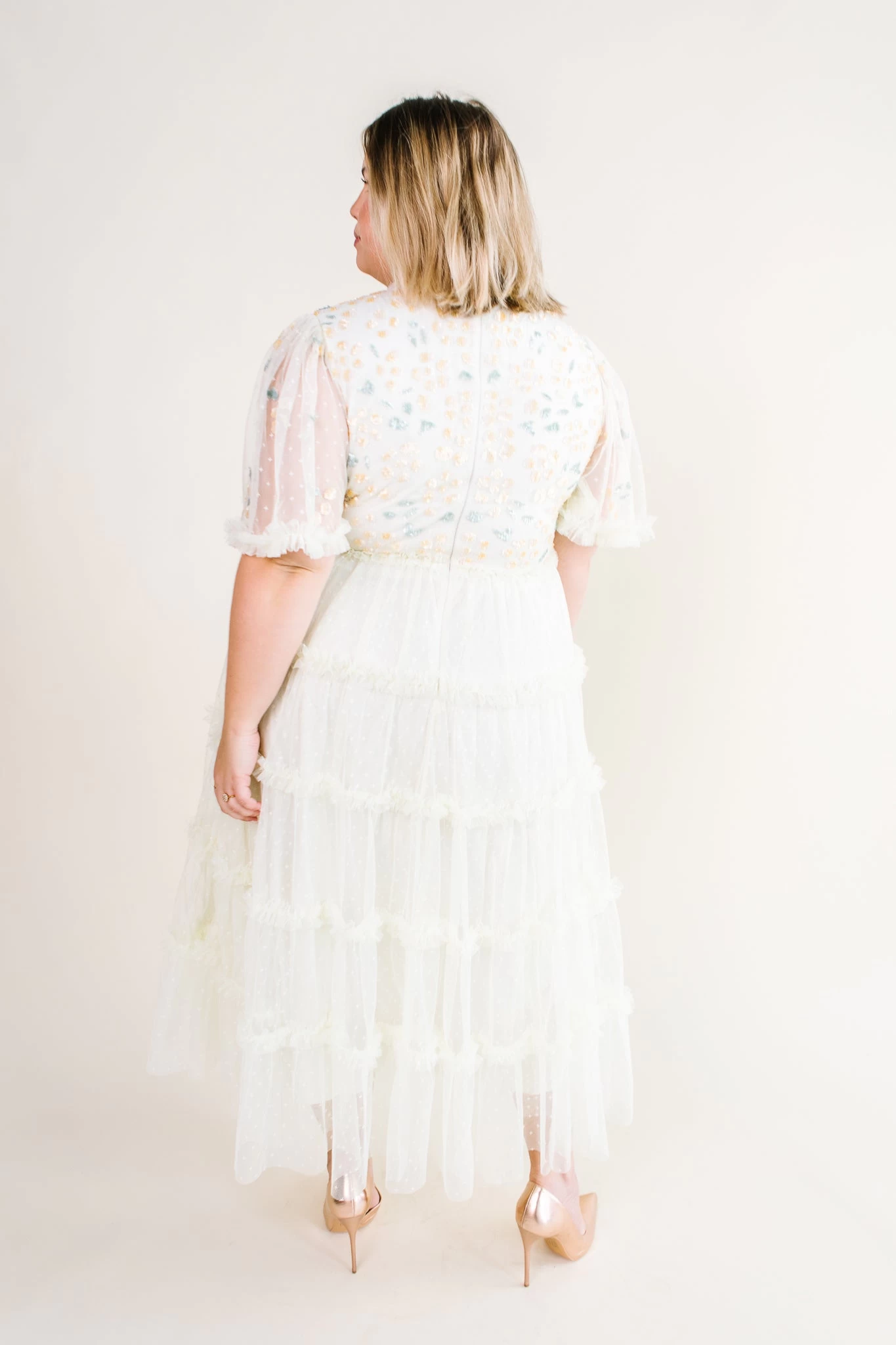 Annalise Dress In Light Yellow - FINAL SALE - Image 19