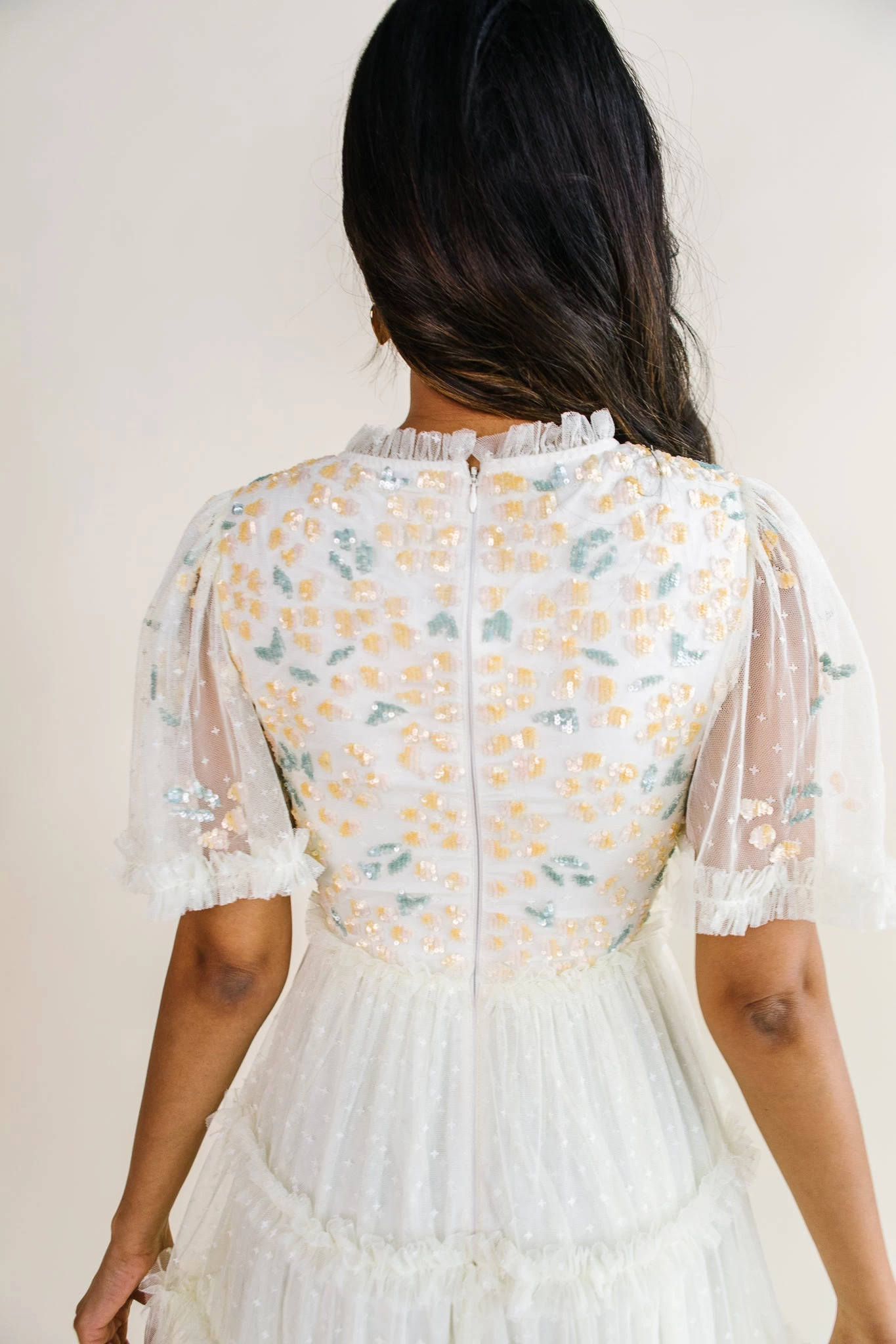 Annalise Dress In Light Yellow - FINAL SALE - Image 16