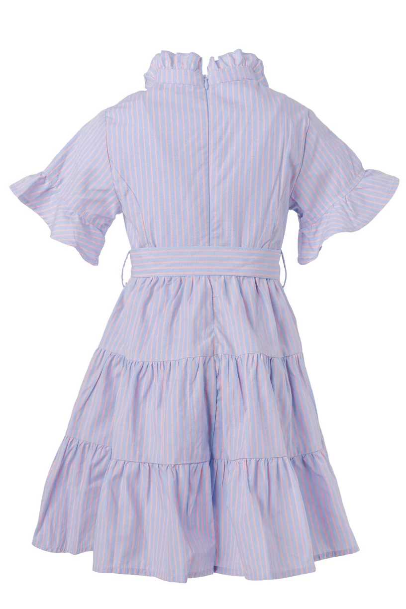 Mini Sutton Dress In Pinstripe - Image 7