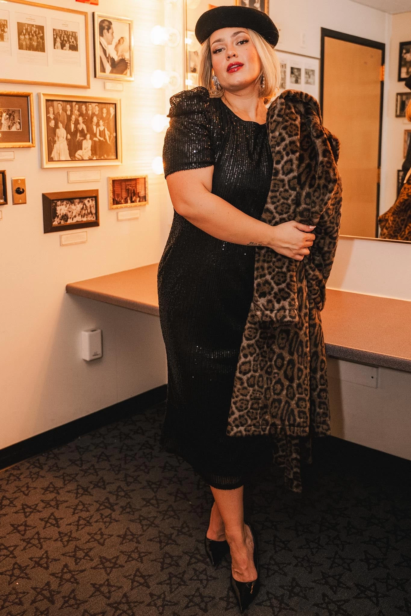 Starling Dress In Black Sequin - Image 12