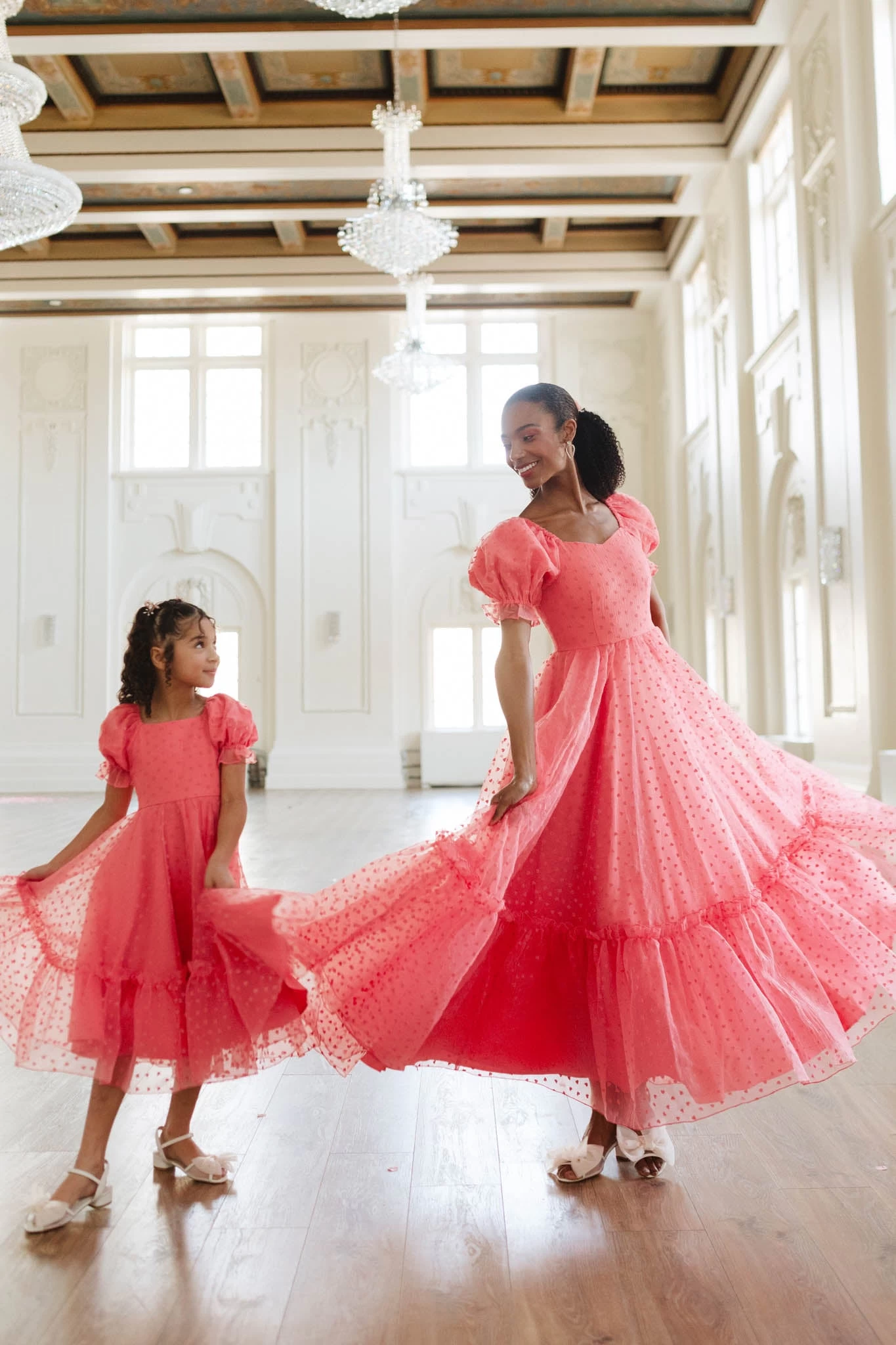 Wonderland Dress In Pink Hearts - Image 5