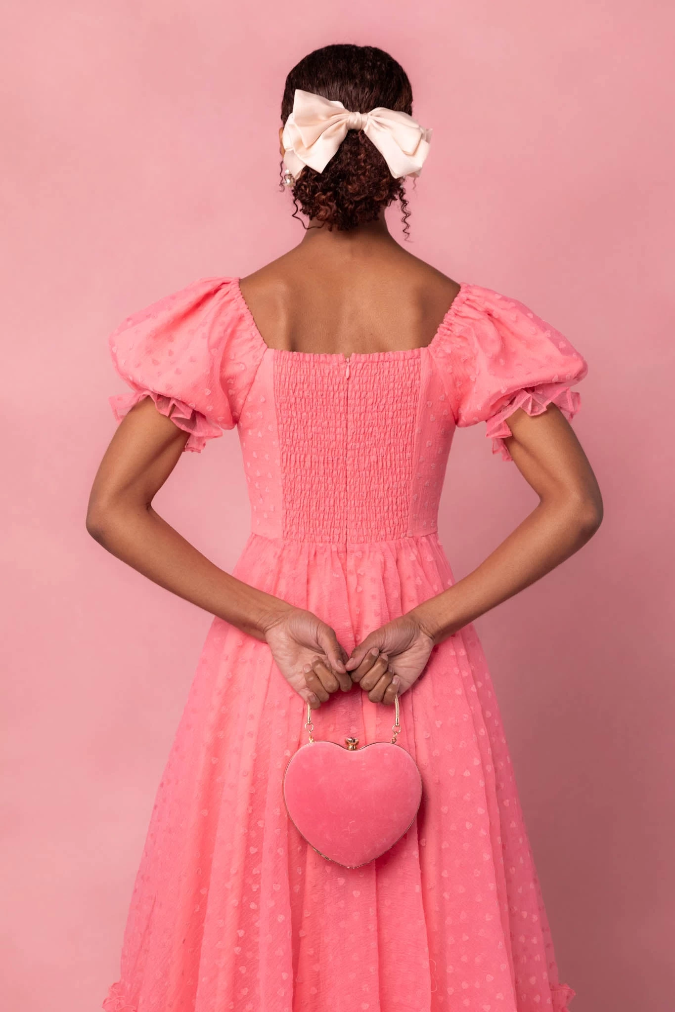 Wonderland Dress In Pink Hearts - Image 10